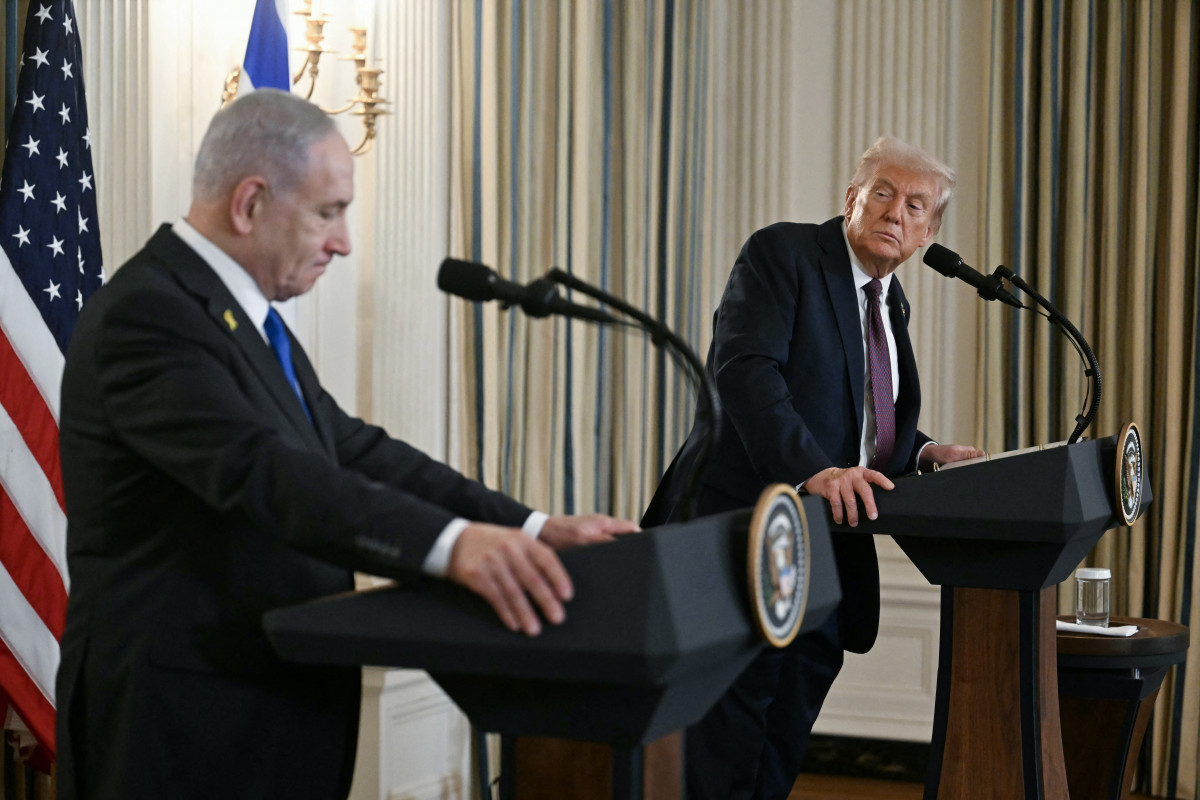 Benjamin Netanyahu e Donald Trump/JIM WATSON / AFP