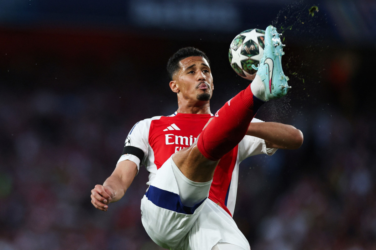 Francês William Saliba, zagueiro do Arsenal/Adrian Dennis / AFP
