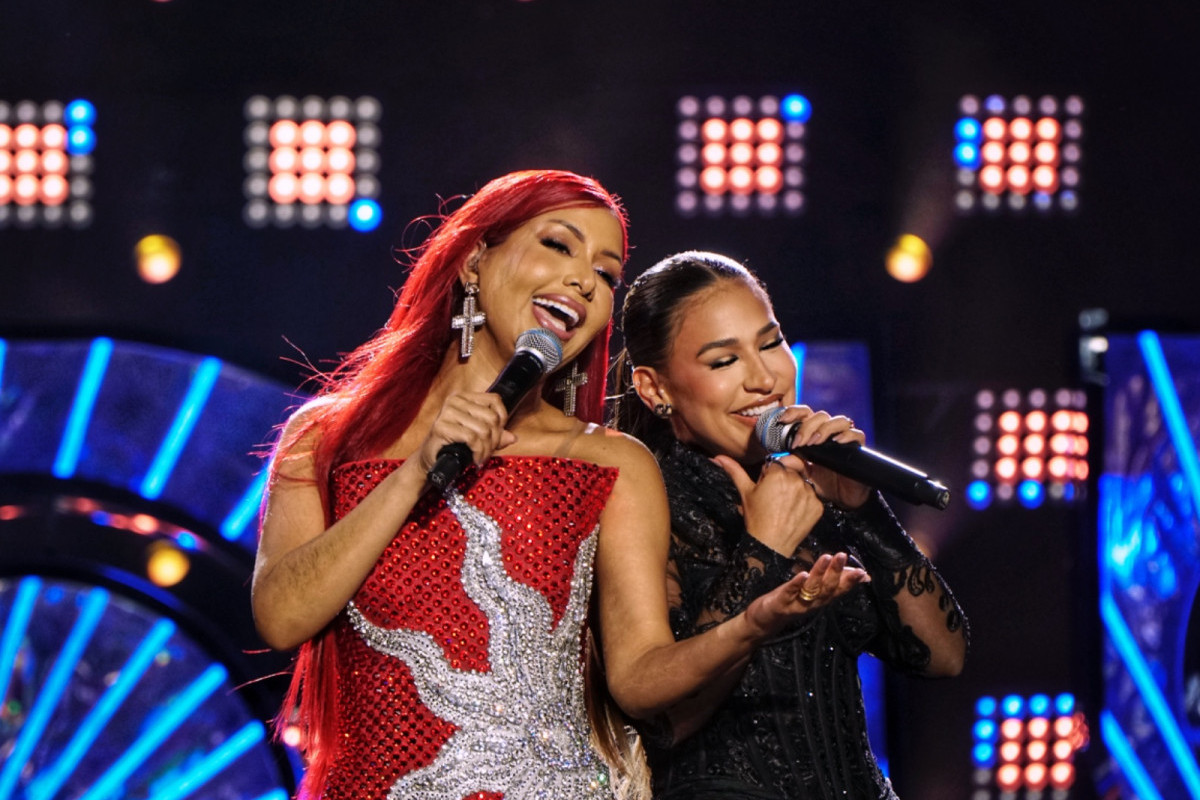 Priscila Senna e Simone Mendes cantaram juntas em 'Campeão dos Piores'/Foto: Divulgação