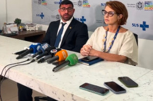 Coletiva de imprensa sobre casos suspeitos de intoxicação por metanol em Pernambuco