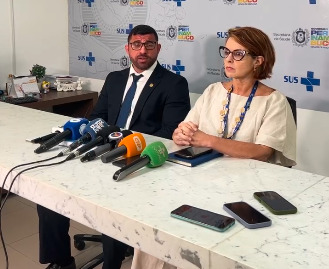 Coletiva de imprensa sobre casos suspeitos de intoxicação por metanol em Pernambuco/Reprodução de vídeo