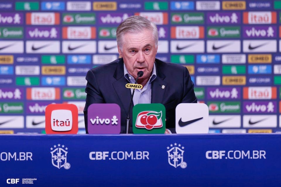 Carlo Ancelotti, treinador da Seleção Brasileira/RAFAEL RIBEIRO/CBF