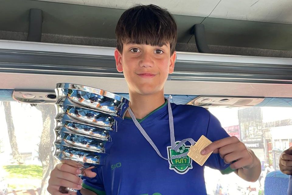 Goleiro Lucas Machado, campeão da Uruguay Cup/Cortesia