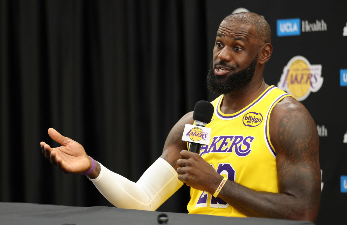 LeBron James, astro do Los Angeles Lakers e NBA/PATRICK T. FALLON / AFP