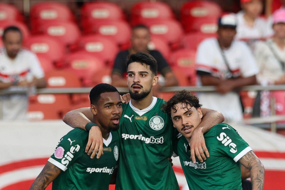 Flaco López foi o autor de um dos gols na vitória do Palmeiras contra o São Paulo/Cesar Greco/ Palmeiras