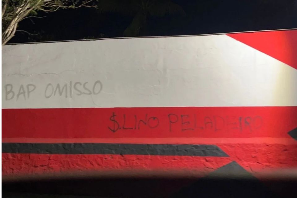 Protesto no Flamengo/Reprodução
