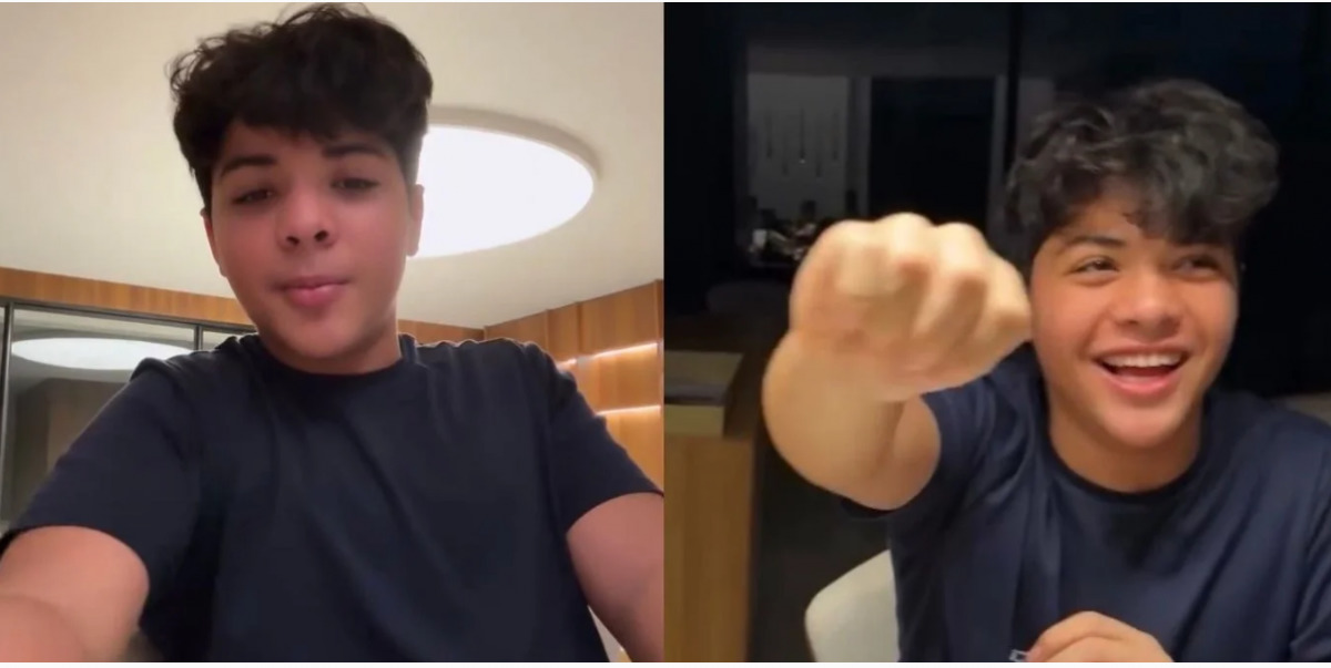 Yhudy, de 14 anos, filho de Mileide Mihaile e Wesley Safadão/Foto: Reprodução/Giro Blog
