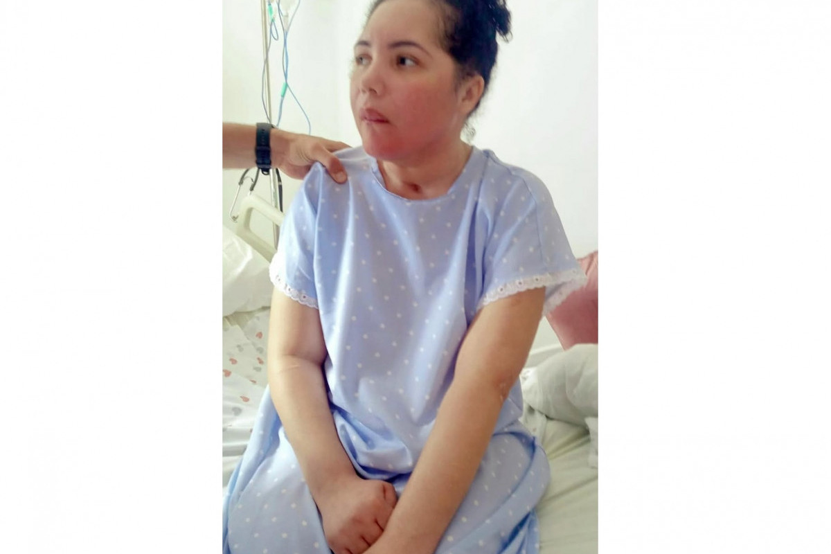 A cantora gospel Amanda Wanessa conseguiu ficar sentada durante sessão de fisioterapia. (Reprodução/Instagram) A cantora gospel Amanda Wanessa conseguiu ficar sentada durante sessão de fisioterapia./Reprodução/Instagram