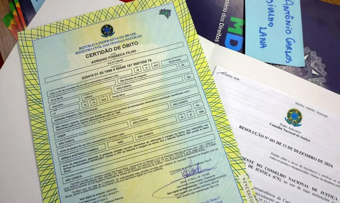 Declarações de óbitos foram retificadas /William Dias/ALMG