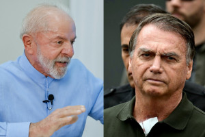 Presidente Lula (PT) e ex-presidente Jair Bolsonaro (PL)