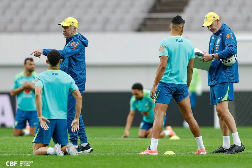 Seleção Brasileira em treinamento na Coreia do Sul (Rafael Ribeiro / CBF) Seleção Brasileira em treinamento na Coreia do Sul/Rafael Ribeiro / CBF