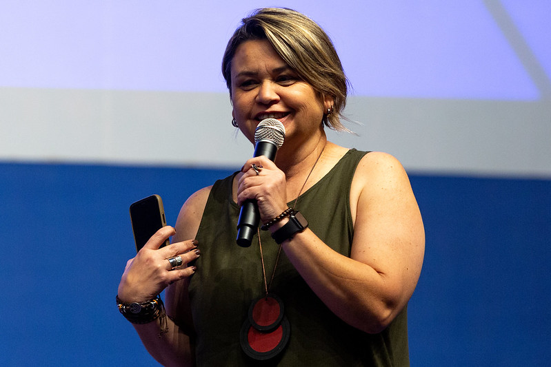 Sandra Santos, uma das idealizadoras da Copa Maria Bonita (Rafael Vieira/ FPF)
