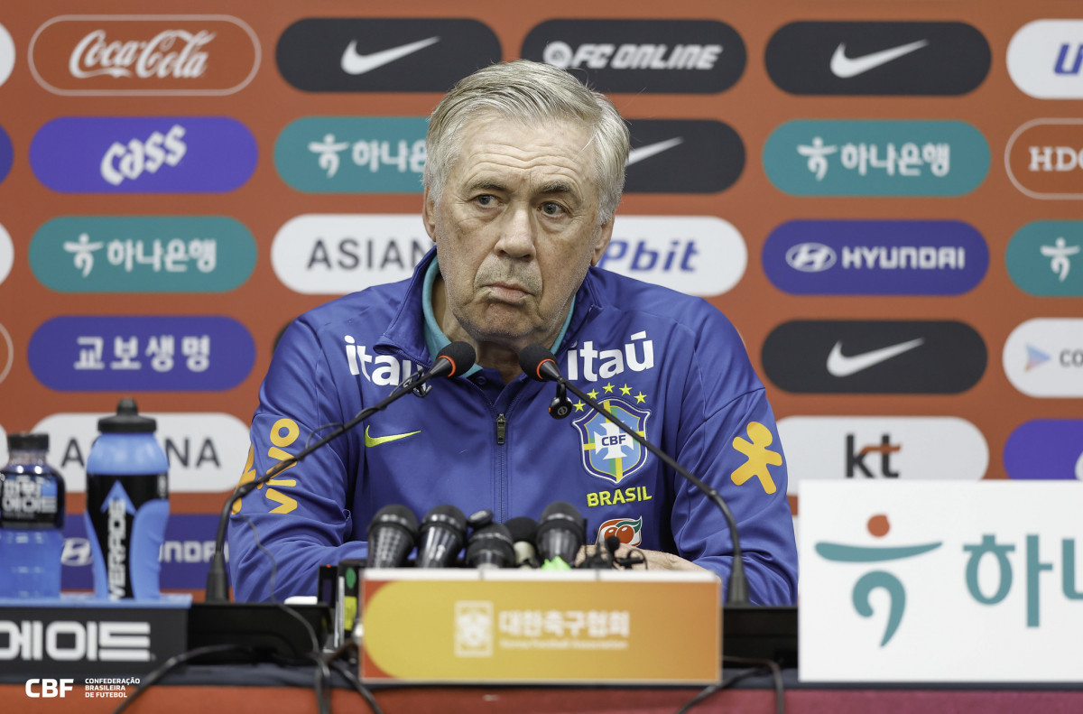 Carlo Ancelotti, técnico da Seleção Brasileira (Rafael Ribeiro/ CBF) Carlo Ancelotti, técnico da Seleção Brasileira/Rafael Ribeiro/ CBF