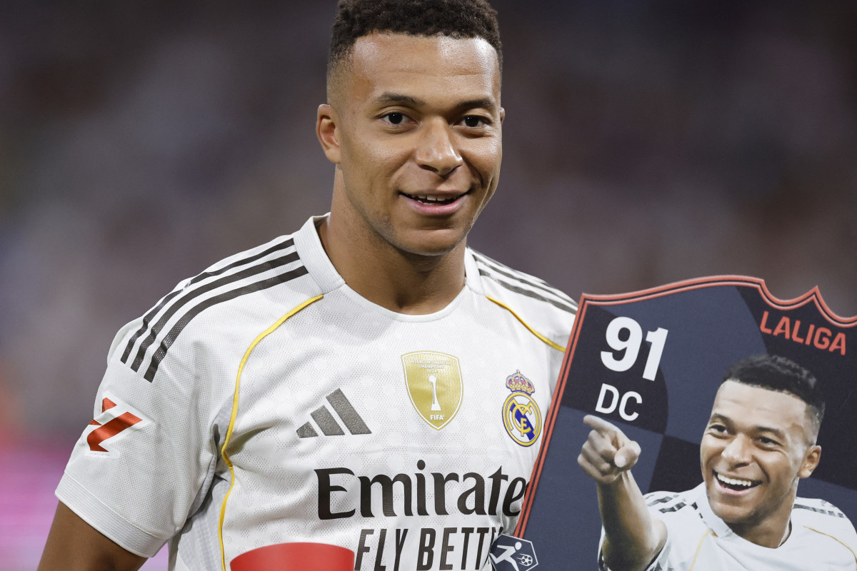 Kylian Mbappé, atacante do Real Madrid/OSCAR DEL POZO / AFP