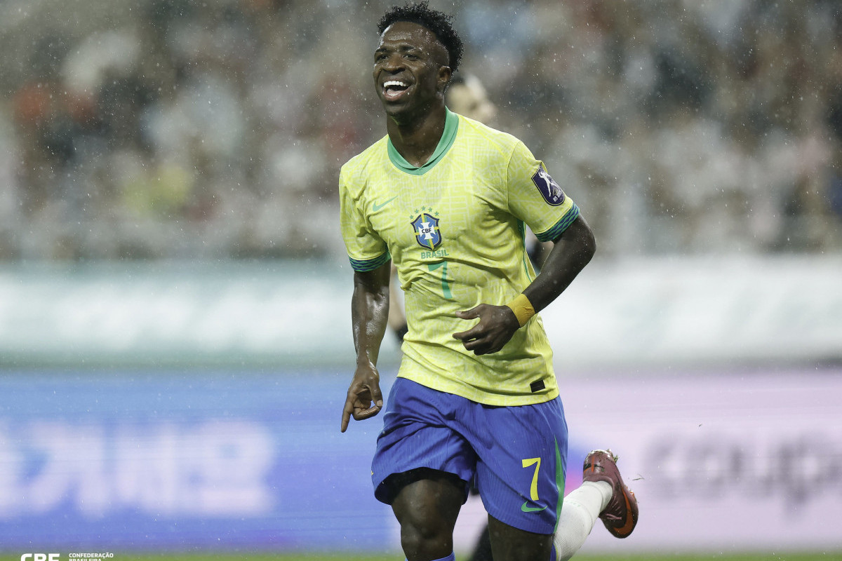 Vinicius Júnior, atacante do Real Madrid e Seleção Brasileira ( RAFAEL RIBEIRO/CBF) Vinicius Júnior, atacante do Real Madrid e Seleção Brasileira/ RAFAEL RIBEIRO/CBF