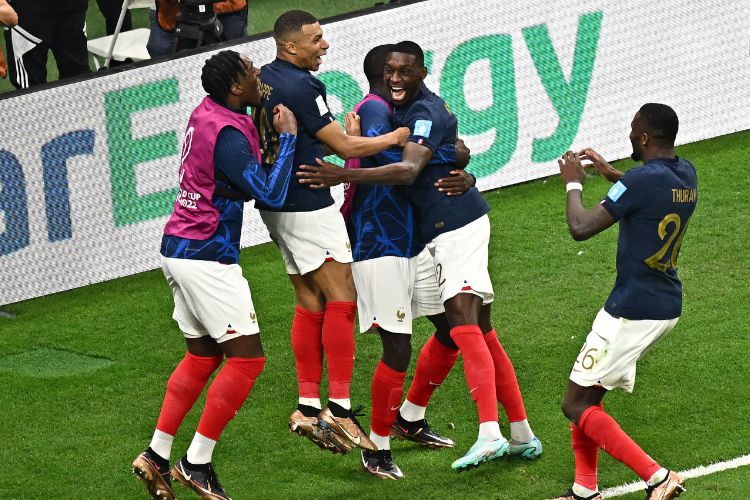Jogadores da seleção da França/AFP