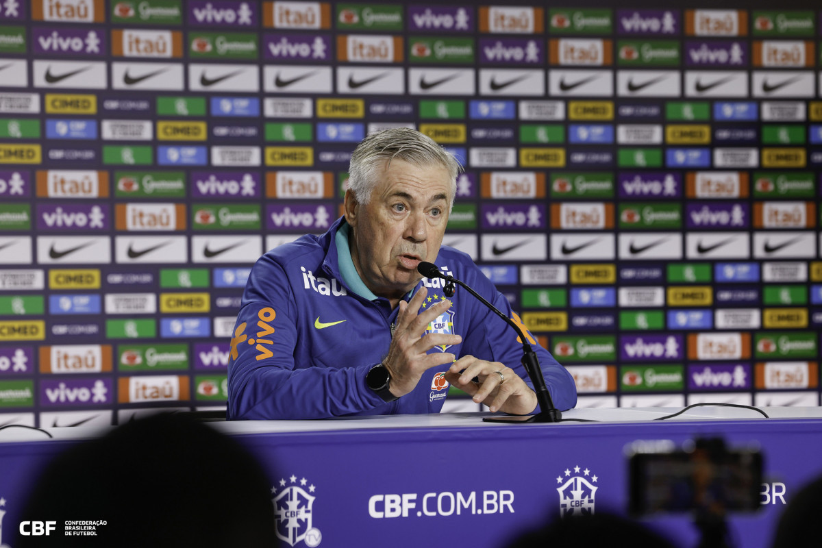 Carlo Ancelotti, técnico da Seleção Brasileira (Rafael Ribeiro /CBF) Carlo Ancelotti, técnico da Seleção Brasileira/Rafael Ribeiro /CBF