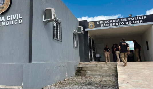 Delegacia de São Bento do Una, no Agreste, onde ocorreu a prisão (Divulgação/SDS-PE) Delegacia de São Bento do Una, no Agreste, onde ocorreu a prisão/Divulgação/SDS-PE