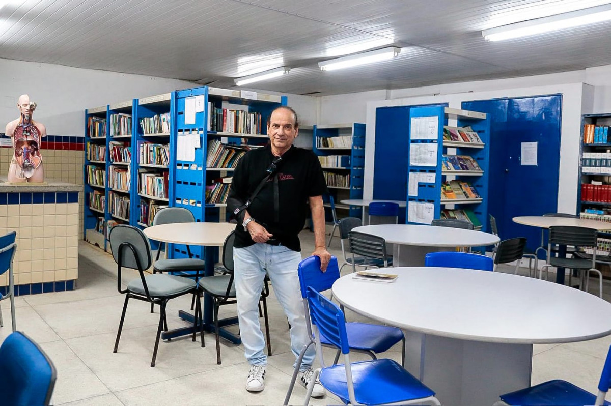 Dimas de Oliveira Vieira é professor há quase 50 anos (Foto: Crysli Viana/DP Foto) Dimas de Oliveira Vieira é professor há quase 50 anos/Foto: Crysli Viana/DP Foto