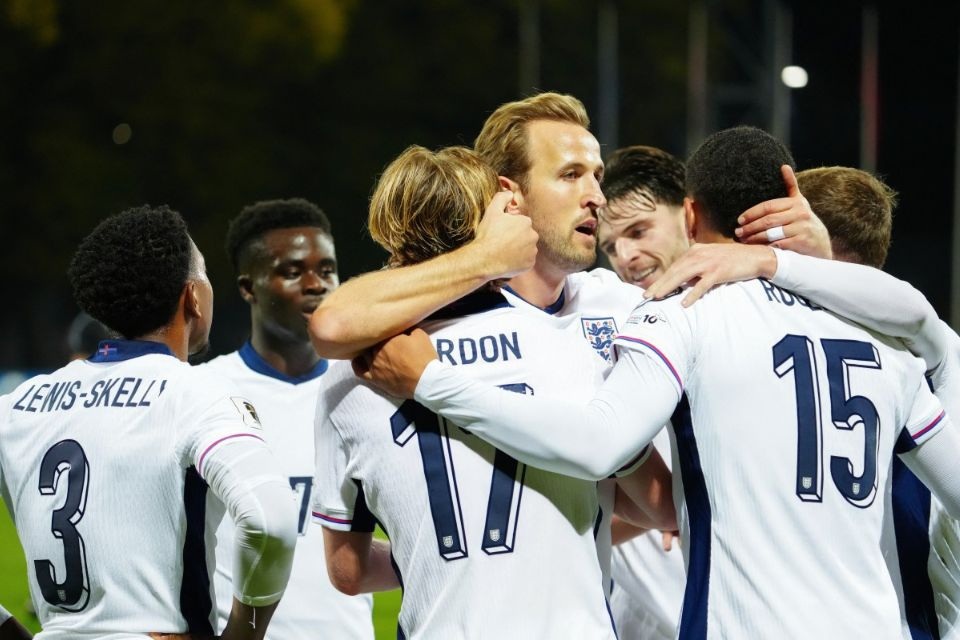 Seleção da Inglaterra (GINTS IVUSKANS / AFP) Seleção da Inglaterra/GINTS IVUSKANS / AFP