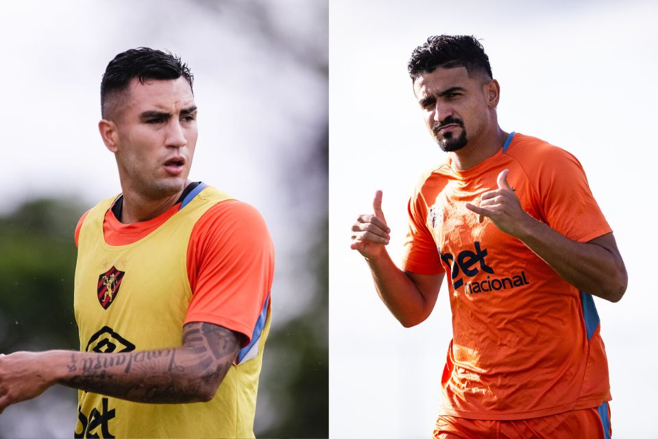 Volante Christian Rivera e o zagueiro Ramon Menezes, jogadores do Sport (Paulo Paiva/Sport) Volante Christian Rivera e o zagueiro Ramon Menezes, jogadores do Sport/Paulo Paiva/Sport