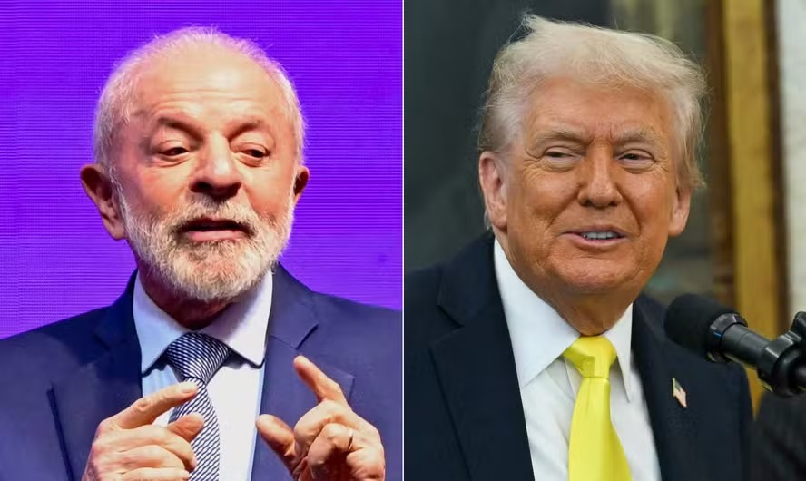 Os presidentes Lula (à esq.) e Donald Trump (à dir.)
(AFP) Os presidentes Lula (à esq.) e Donald Trump (à dir.)
/AFP