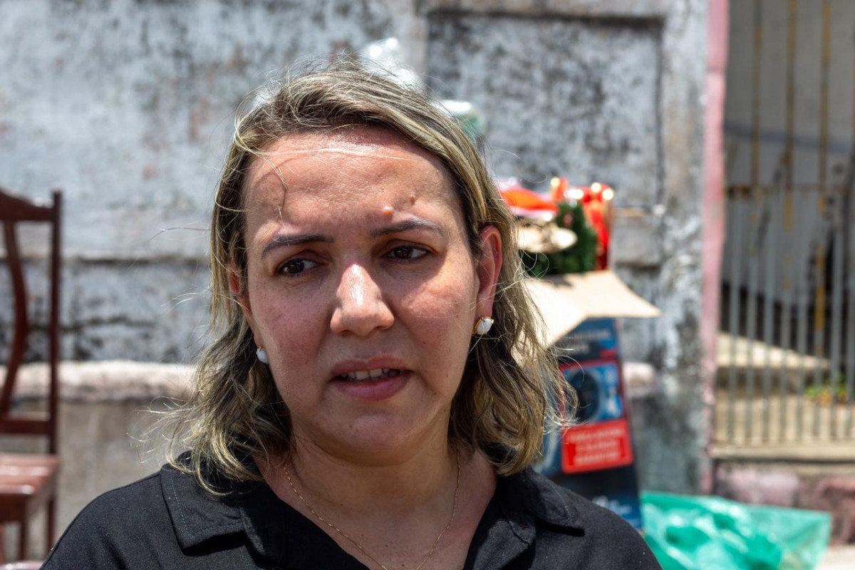 Marília José de Lima foi ao local da tragédia nesta terça (21) (Rafael Vieira/DP) Marília José de Lima foi ao local da tragédia nesta terça (21) /Rafael Vieira/DP