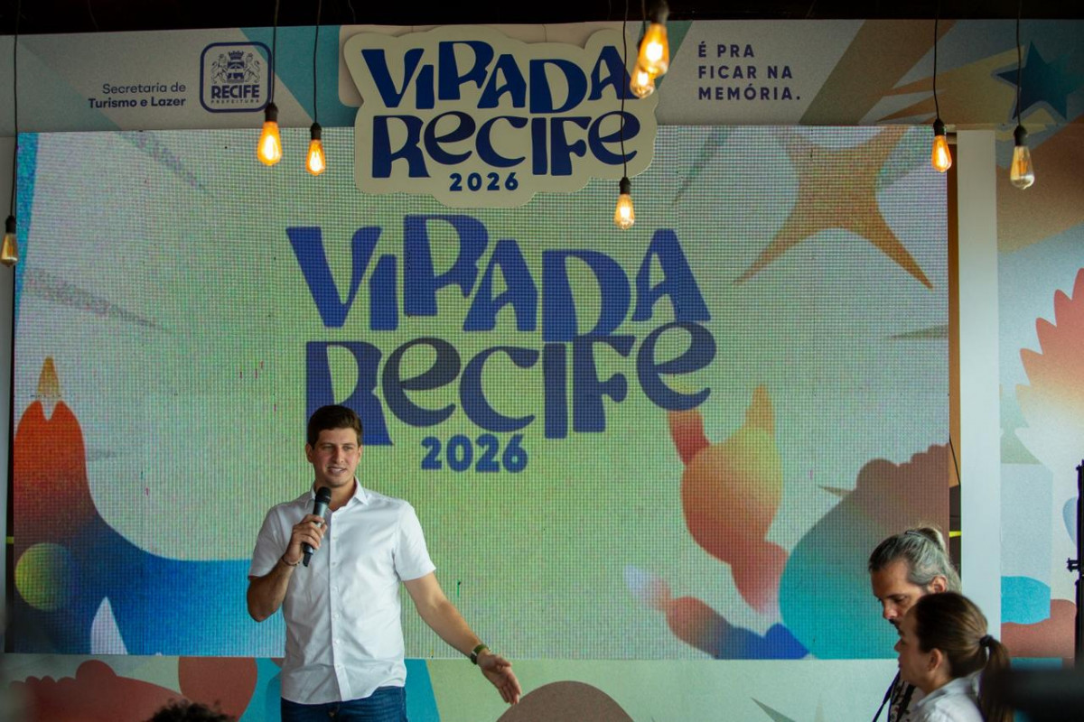 Anúncio da programação da Virada Recife (Rafael Vieira/ DP Foto)