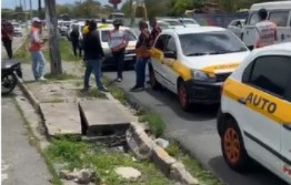 Concentração para protestos de autoescolas/Reprodução/Redes Sociais