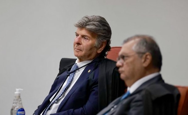 Ministros do Supremo Tribunal Federal (STF), Luiz Fux e Flávio Dino (Foto: Reprodução/Blog Dantas Barreto) Ministros do Supremo Tribunal Federal (STF), Luiz Fux e Flávio Dino/Foto: Reprodução/Blog Dantas Barreto