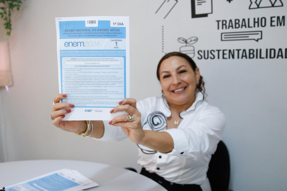 Wedyja Lustosa destacou importância de treinar para o Enem  (Marina Torres/DP)