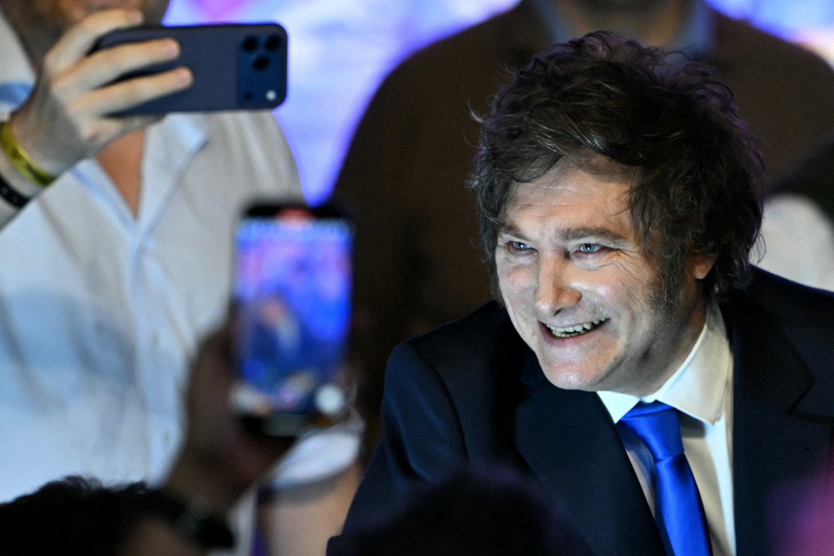 Presidente da Argentina, Javier Milei (LUIS ROBAYO / AFP)