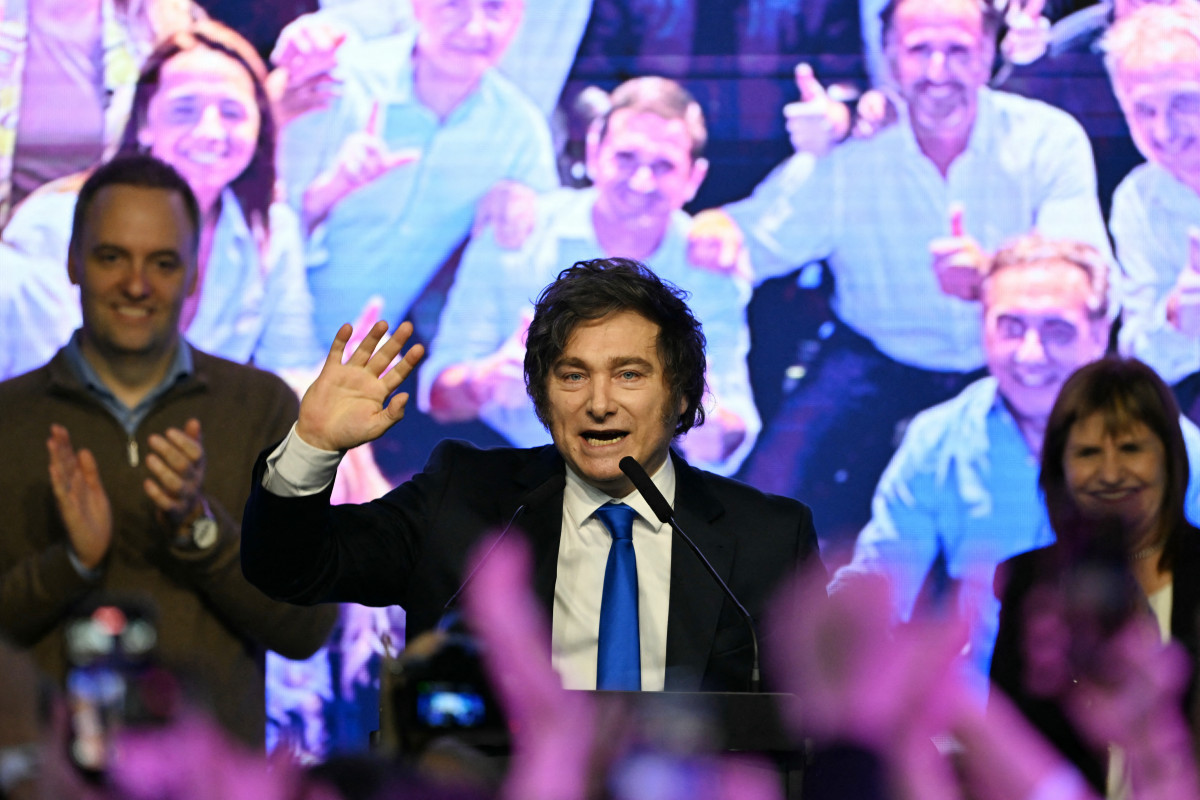 Presidente da Argentina, Javier Milei (LUIS ROBAYO / AFP)