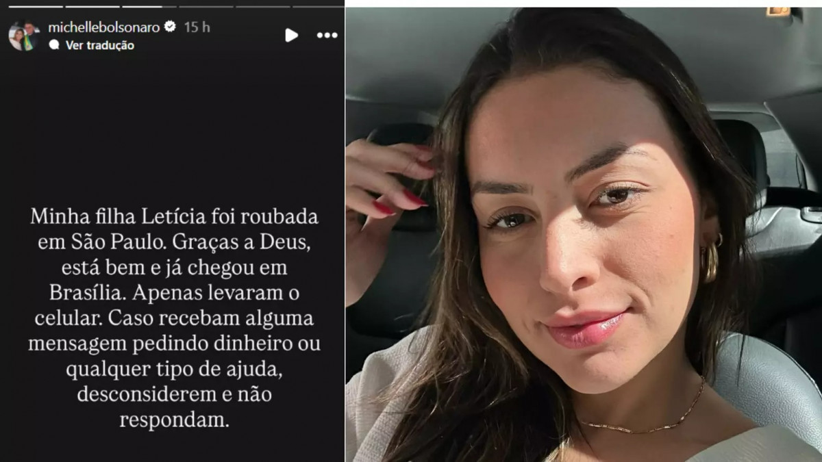 Ex-primeira-dama afirmou que apenas o celular da filha foi levado/Reprodução/Instagram