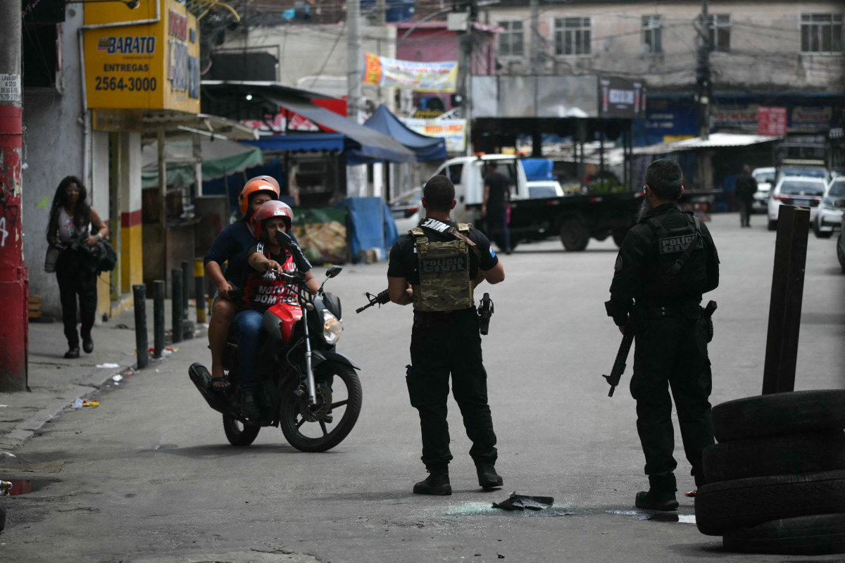 Complexo da Penha, no Rio de Janeiro (MAURO PIMENTEL / AFP)