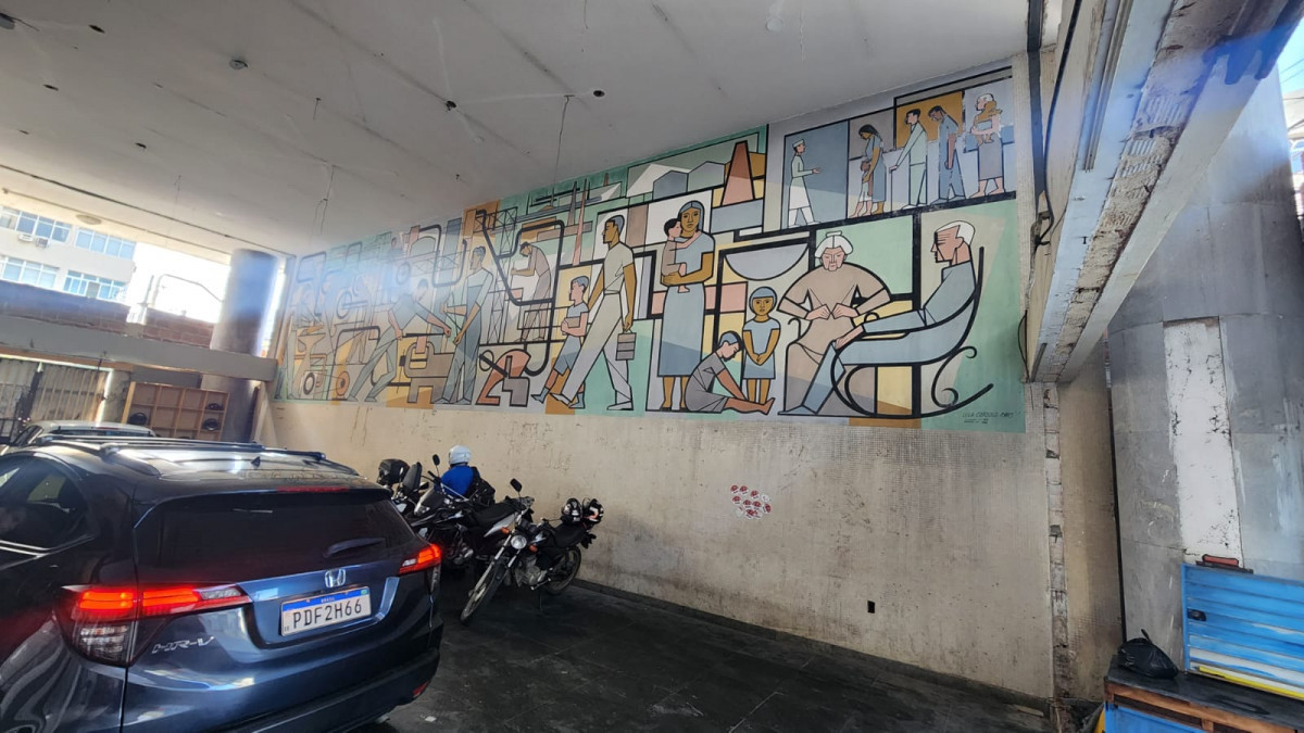 Agua e aos produtos químicos comumente utilizados para lavar veículos podem danificar a obra (Marília Parente/DP)