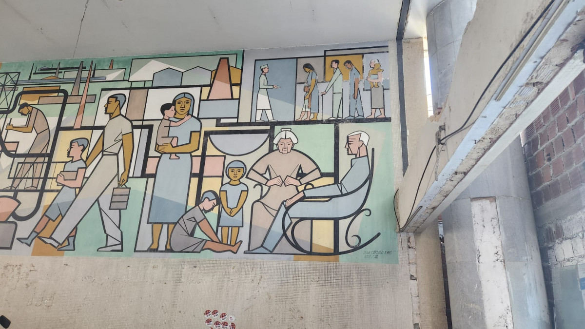 Agua e aos produtos químicos comumente utilizados para lavar veículos podem danificar a obra (Marília Parente/DP)