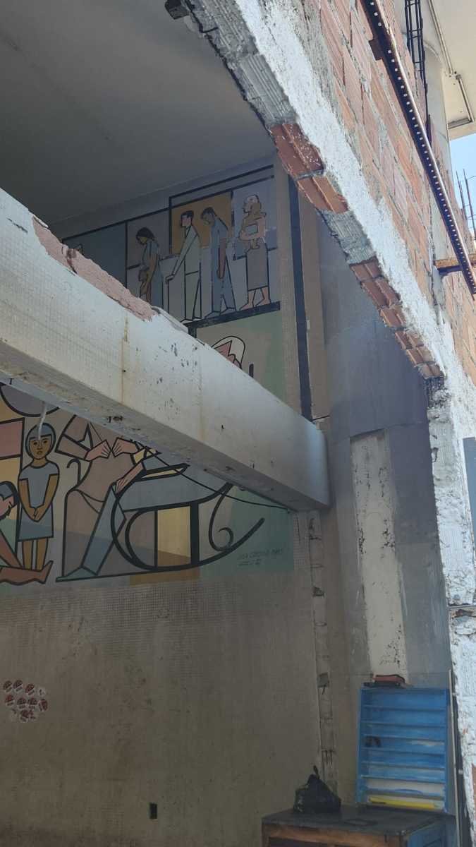 Agua e aos produtos químicos comumente utilizados para lavar veículos podem danificar a obra (Marília Parente/DP)