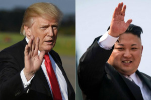 

O presidente dos EUA, Donald Trump, e o líder norte-coreano Kim Jong-un