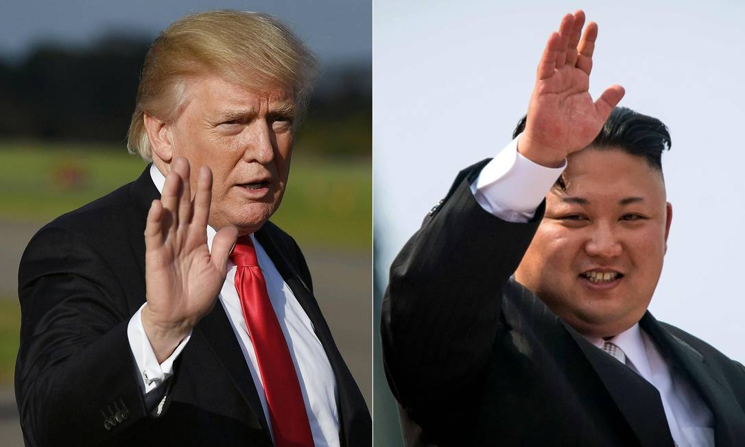 O presidente dos EUA, Donald Trump, e o líder norte-coreano Kim Jong-un (AFP) 
O presidente dos EUA, Donald Trump, e o líder norte-coreano Kim Jong-un/AFP