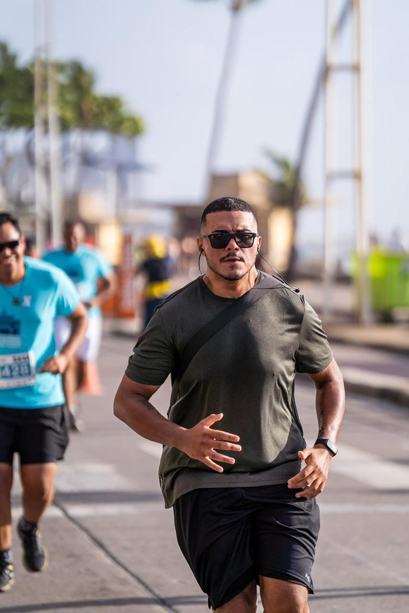Waleston (personagem 1 da matéria) participando da corrida. ( Divulgação/Esportes da Sorte)