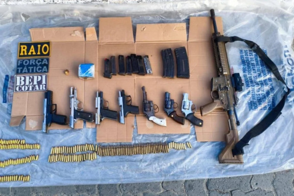 Sete membros do Comando Vermelho morrem em confronto com Polícia Militar, no Ceará. (Foto: PMCE) Sete membros do Comando Vermelho morrem em confronto com Polícia Militar, no Ceará./Foto: PMCE