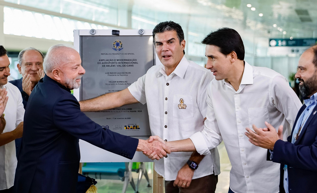 Lula e Silvio Costa Filho inauguram nova infraestrutura portuária e aeroportuária no Pará (Divulgação/ Ascom) Lula e Silvio Costa Filho inauguram nova infraestrutura portuária e aeroportuária no Pará /Divulgação/ Ascom