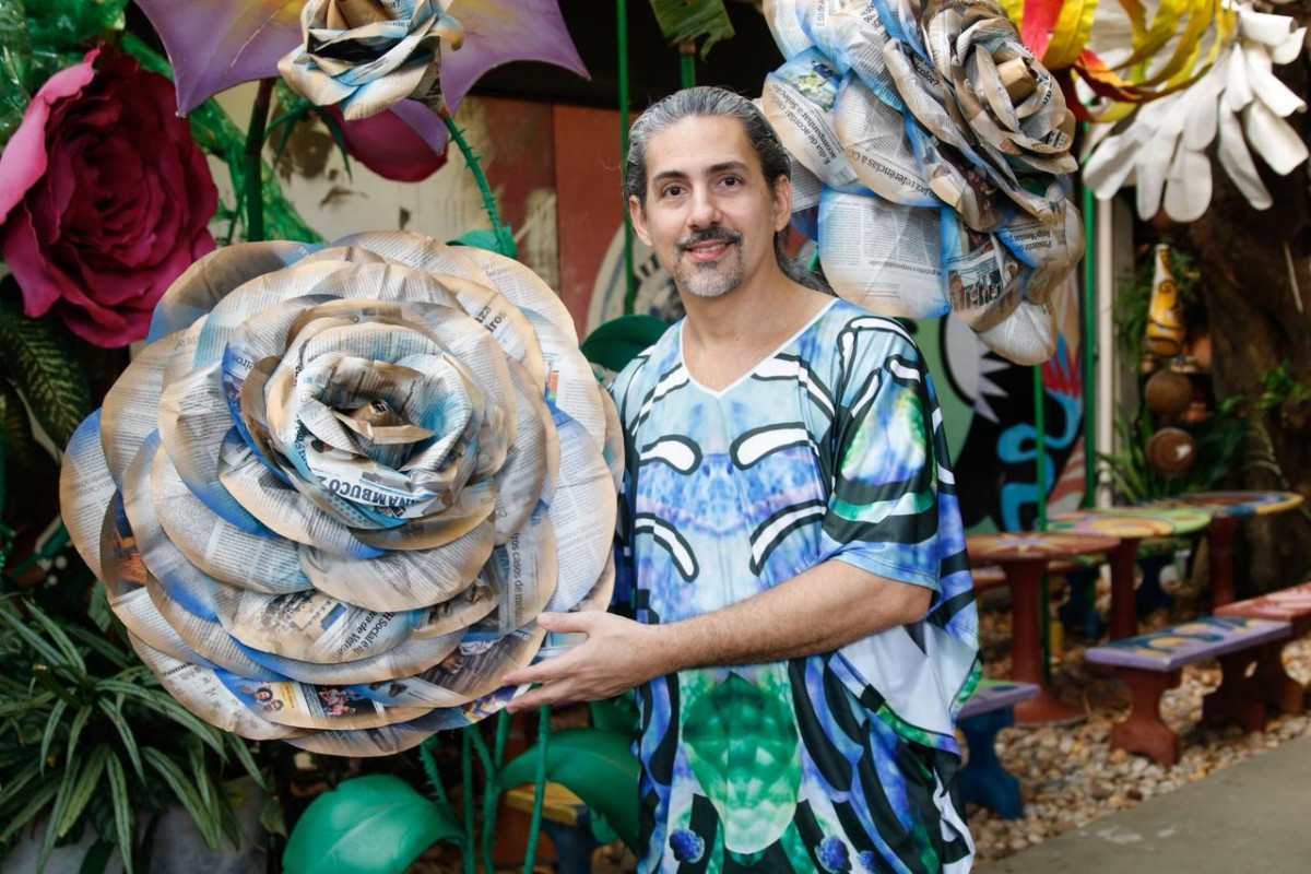 Páginas do Diario viram arte para festa de 200 anos do jornal
 (Foto: Marina Torres)