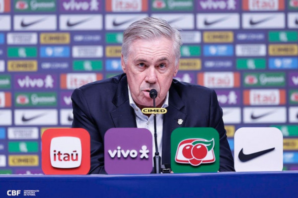 Carlo Ancelotti, técnico do Brasil