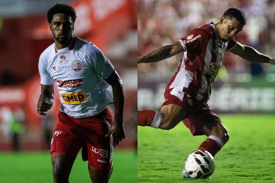 Bruno Mezenga e Hélio Borges, atacantes do Náutico/Rafael Vieira / DP Foto