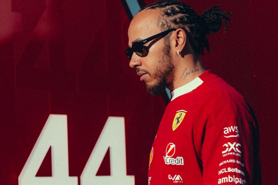 Hamilton, piloto da Ferrari/Divulgação/ Ferrari