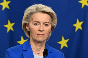A presidente da Comissão Europeia, Ursula von der Leyen