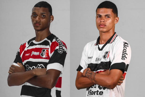 Ryan e David Cabeça, jogadores da base do Santa Cruz