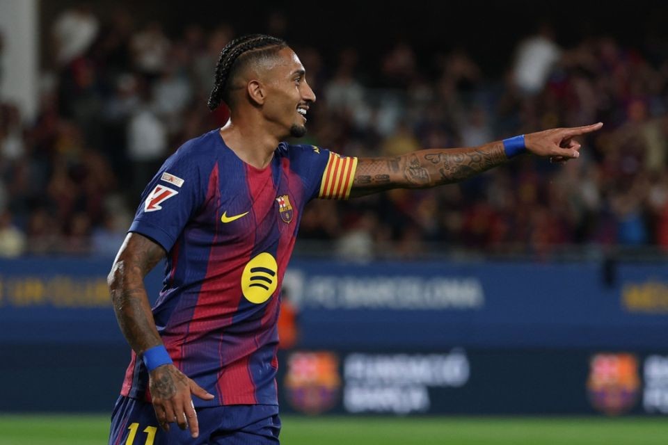 Raphinha, jogador do Barcelona e Seleção Brasileira/LLUIS GENE / AFP